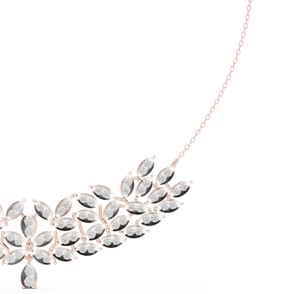 Palm Cascade Diamond Necklace