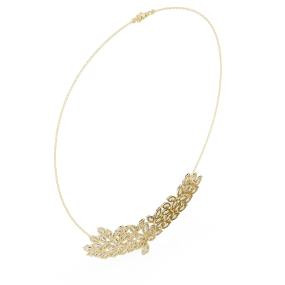 Palm Cascade Diamond Necklace