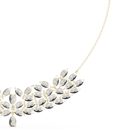 Palm Cascade Diamond Necklace