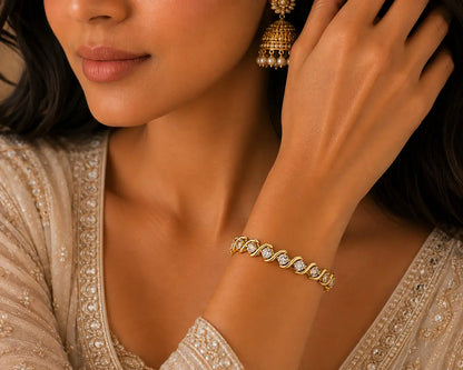 Serpentine Diamond Bracelet