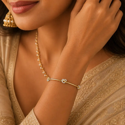 Trellis Knot Diamond Bracelet