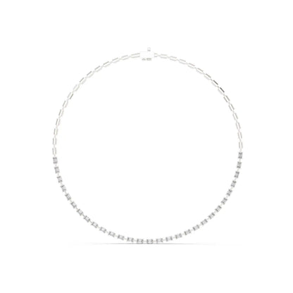Baguette Row Diamond Pendant
