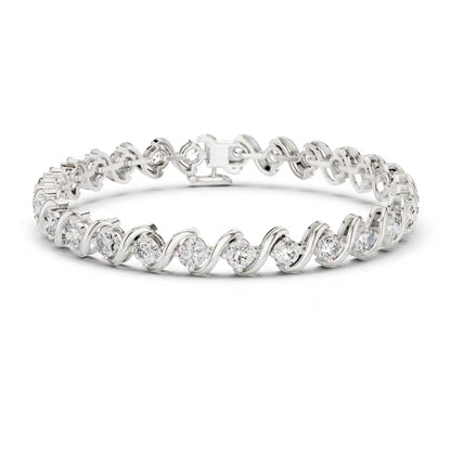 Serpentine Diamond Bracelet