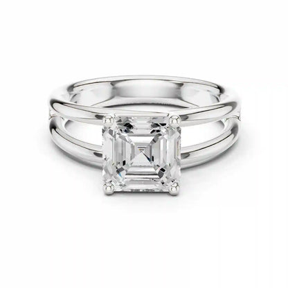 Twin Rise Diamond Ring