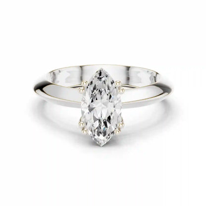 Slender Blade Diamond Ring