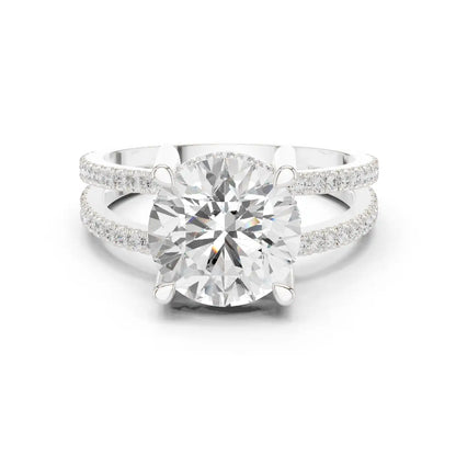 Duetta Split Diamond Ring