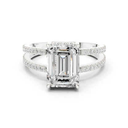 Emerlora Split Diamond Ring
