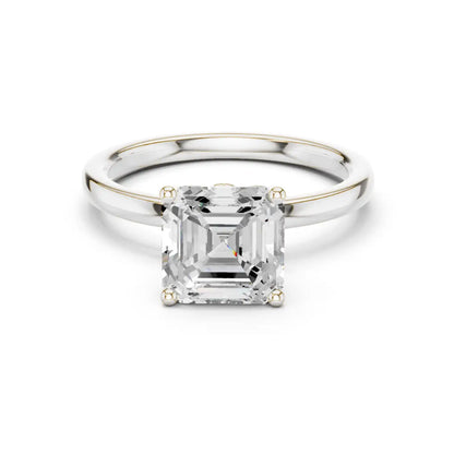 Asscher Vault Diamond Ring