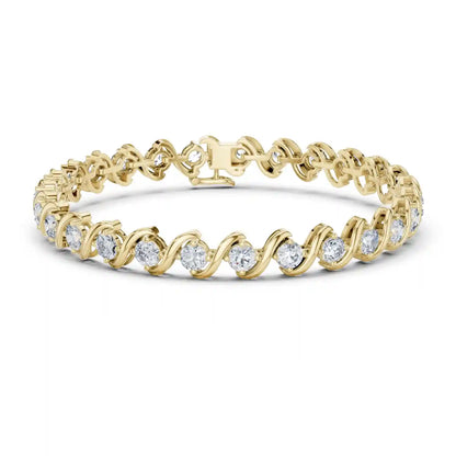 Serpentine Diamond Bracelet