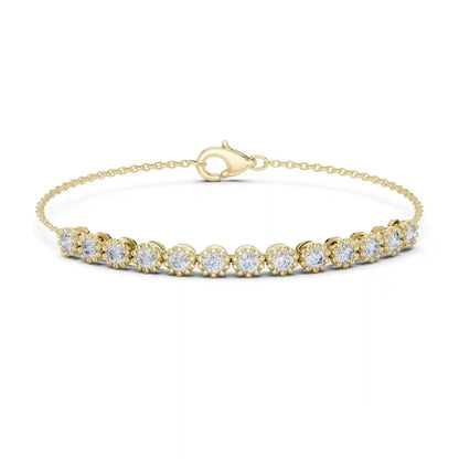 Milgrain Coronet Diamond Bracelet