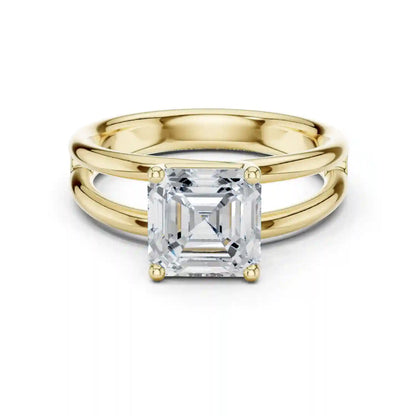 Twin Rise Diamond Ring