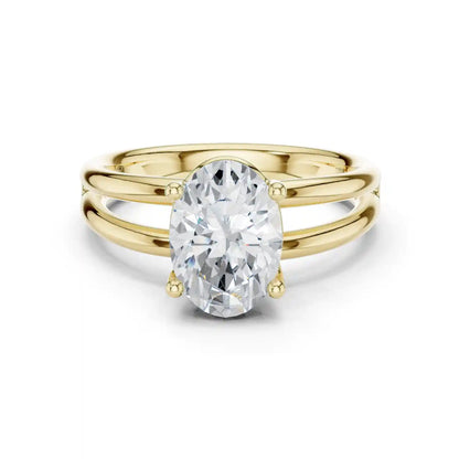 Twin Track Diamond Ring