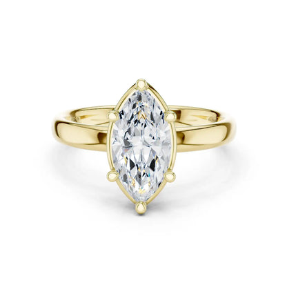 Slender Point Diamond Ring