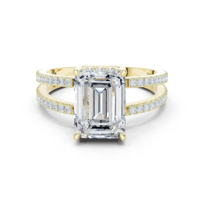 Emerlora Split Diamond Ring