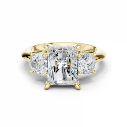 Three Sided Diamond Ring