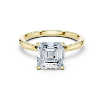 Asscher Vault Diamond Ring
