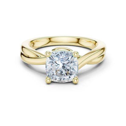 Twine Solitaire Diamond Ring