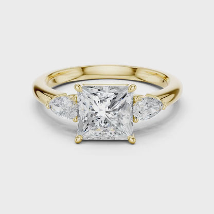 Three Point Grace Diamond Ring