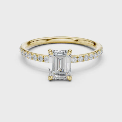 Hidden Rail Diamond Ring