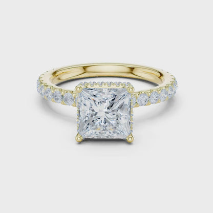 Hidden Crown Diamond Ring