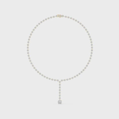 Solitaire Cascade Diamond Pendant