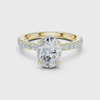 Hidden Halo Diamond Ring