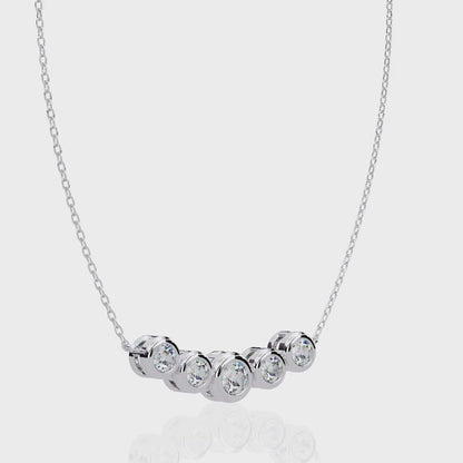 Cinque Row Diamond Pendant