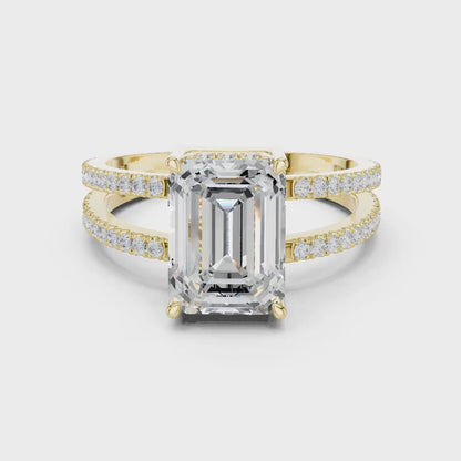 Emerlora Split Diamond Ring