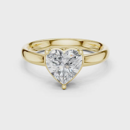 Coeur Solene Diamond Ring