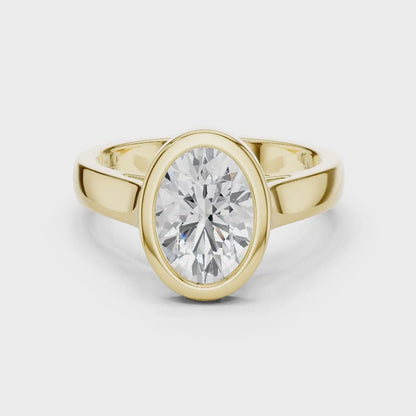 Oval Embrace Diamond Ring