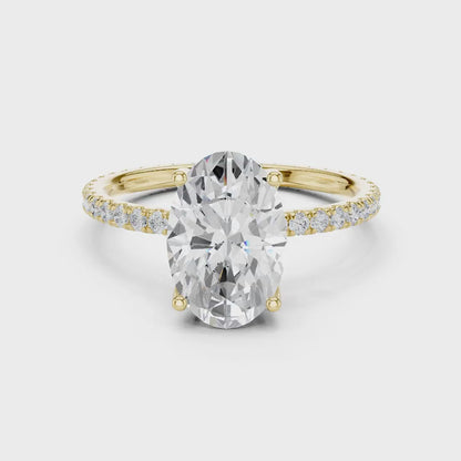 Hidden Bridge Diamond Ring
