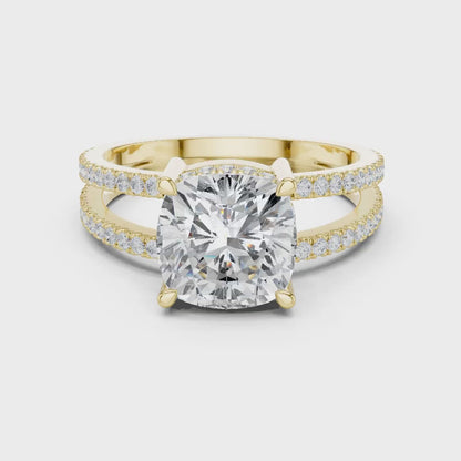 Split Path Diamond Ring