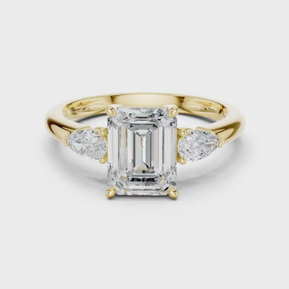 Three Point Diamond Ring
