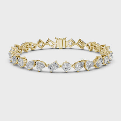 Medley Facet Diamond Bracelet