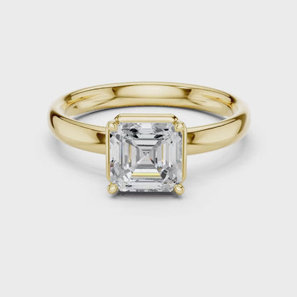 Step Vale Diamond Ring