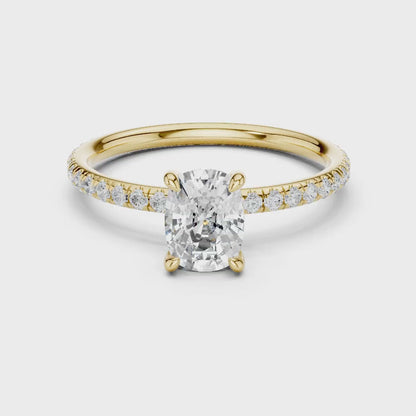 Cushline Solaire Diamond Ring