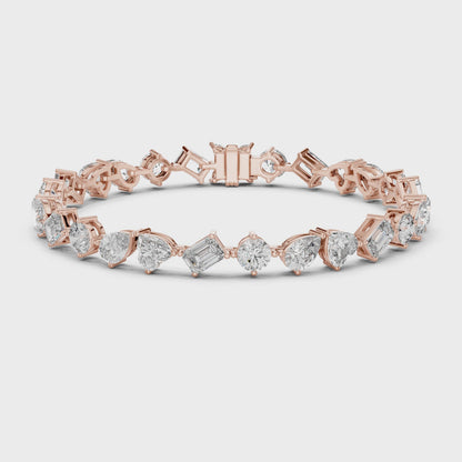 Medley Facet Diamond Bracelet