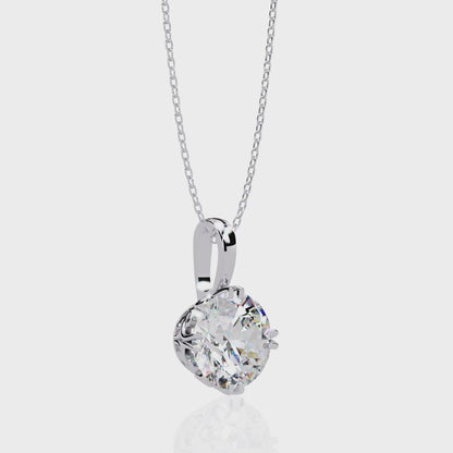 Solstice Solitaire Diamond Pendant