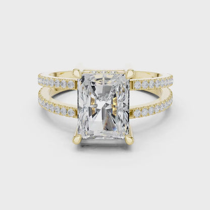 Gallery Split Diamond Ring